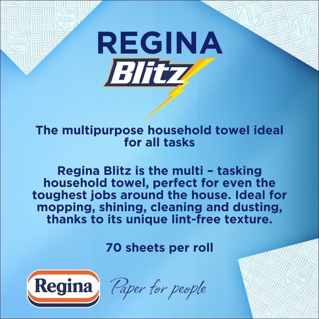Detalle 2 de Regina Blitz Household Towels 12 Rolls