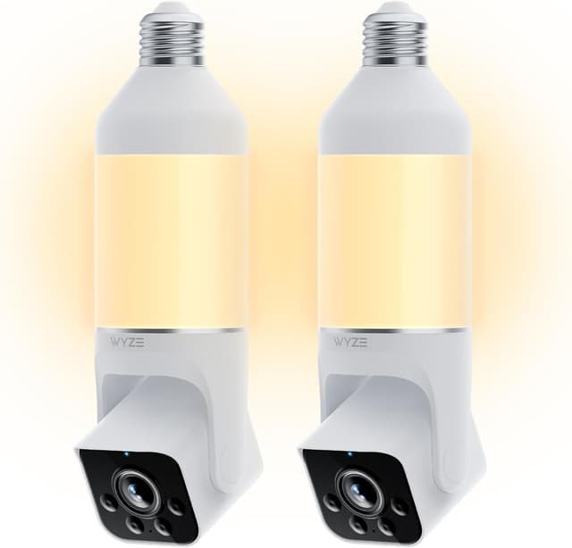 Detalle de Wyze Bulb Cam 2K HD Outdoor Camera 2 Pack