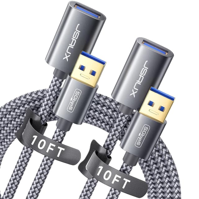 Imagen de JSAUX USB 3.0 Extension Cable 10ft Pair en OfertitasTOP