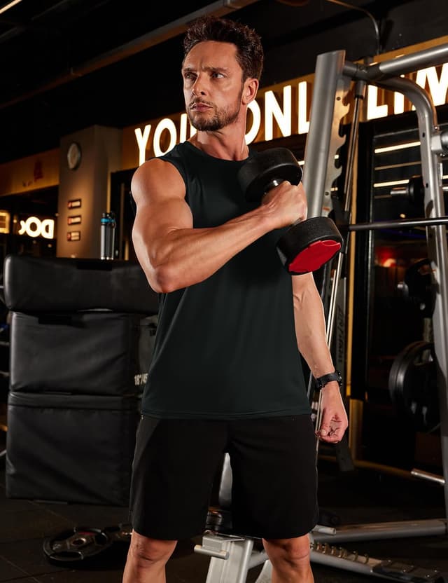 Detalle 2 de TACVASEN Men's Quick Dry Tank Top UPF 50+