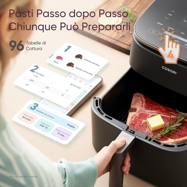 Thumbnail 4 de COSORI Turbo Blaze 6L friggitrice ad aria