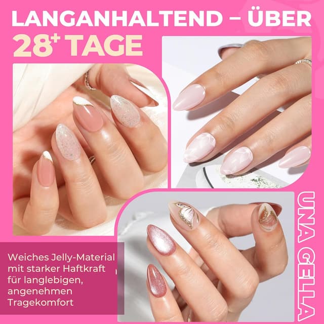 Detalle de UNA GELLA Mandel-Nageltips, 504 Stück ⚙