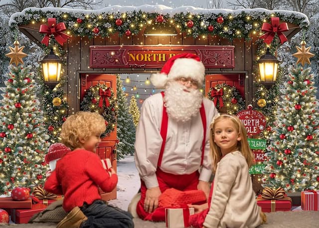 Thumbnail 1 de Merry Christmas Backdrop 10x8ft đ