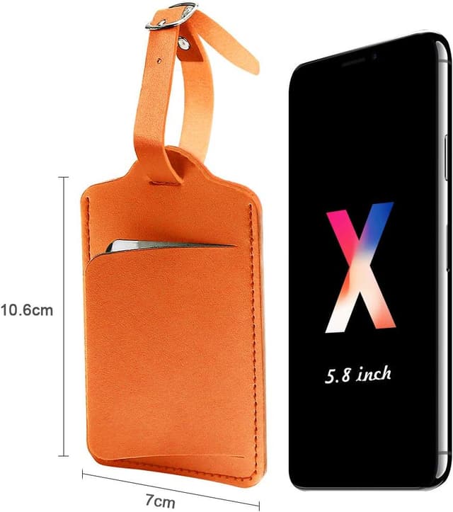 Thumbnail 1 de flintronic Étiquettes de Bagage 2PCS Orange