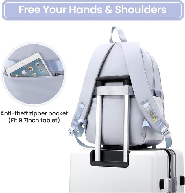 Thumbnail 3 de IvyH Sac à Dos Enfant Bleu 30x46