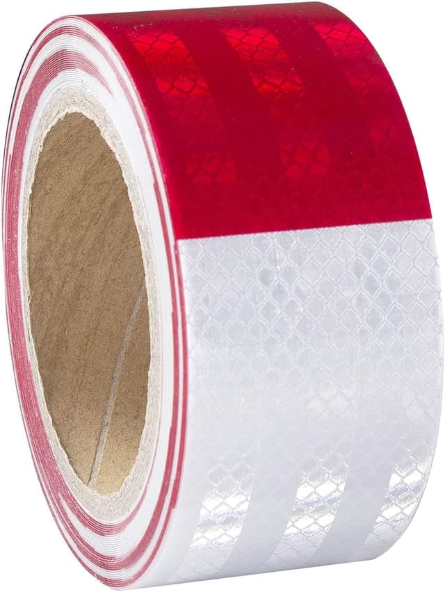 Detalle de XFXIA Reflective Tape (20m x 5cm) Waterproof Self-Adhesive Safety Tape – Yellow/Black