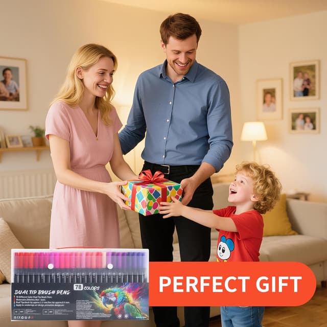 Thumbnail 5 de HYNEXLK 78 Colours dual tip brush pens