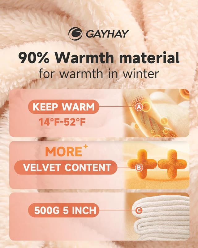 Detalle de GAYHAY Fleece Lined Leggings 4-Way Stretch 🧘♀