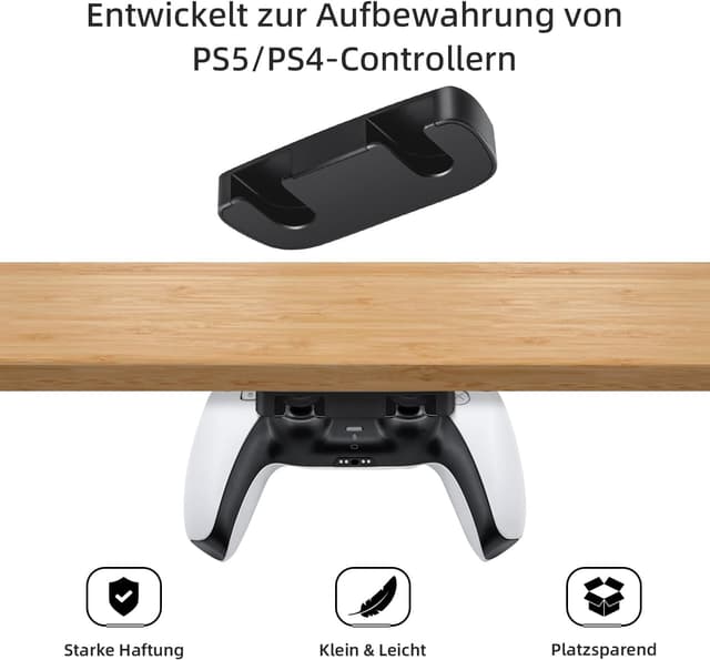 Thumbnail 1 de Mcbazel 2er Controller-Ständer für PS5/PS4 – Untertisch-Halterung ohne Bohren