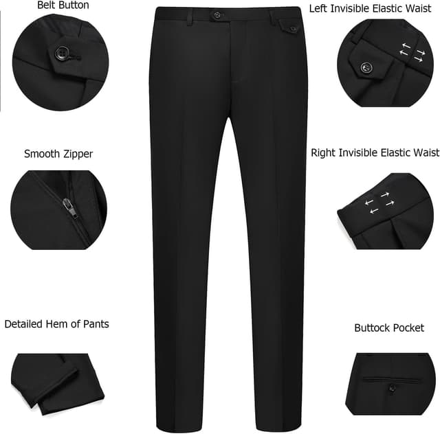 Thumbnail 4 de WULFUL 3-Piece Slim Fit Suit 2-Button