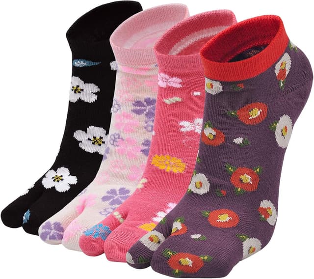 Thumbnail 6 de PUTUO chaussettes Tabi femme japonaise en coton (36-41) – 4 paires