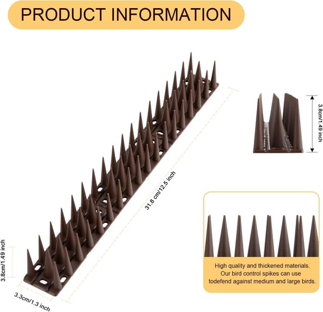 Detalle de OFFO Bird Spikes 1.9m pigeon deterrent