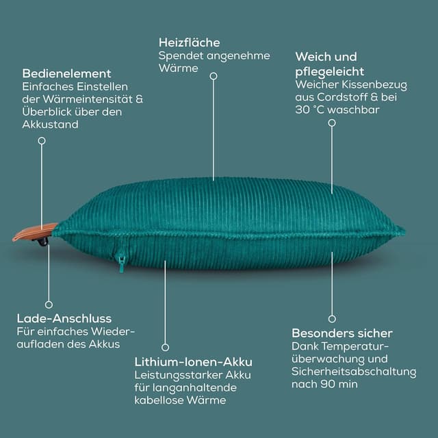 Thumbnail 6 de Beurer Heaty Heizkissen 4 Stunden Akku
