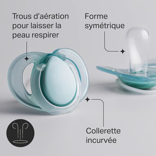 Detalle 2 de Tommee Tippee sucette de nuit 6-18 mois