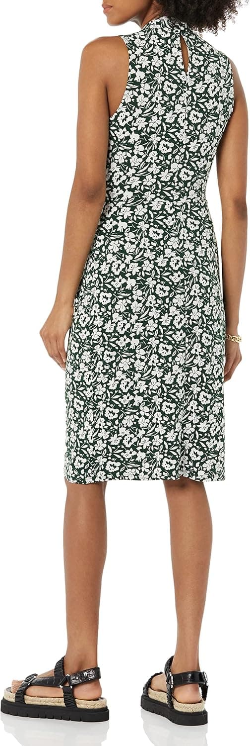 Detalle 2 de Faux wrap dress keyword Twist Neck