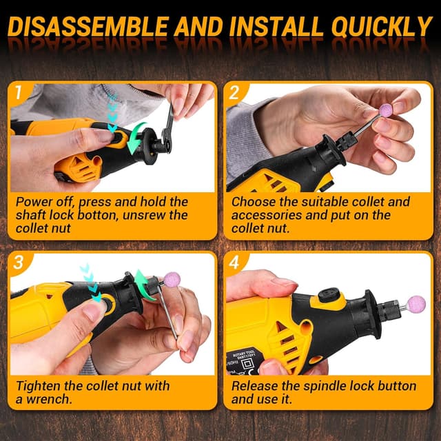 Thumbnail 4 de DEKOPRO Power Rotary Tool Kit 170W