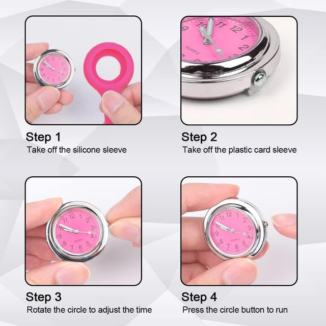 Thumbnail 4 de Vicloon Krankenschwester Uhr Clip 3er Set