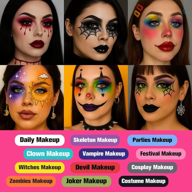 Detalle 1 de UCANBE Halloween Makeup Palette 15 color eyeshadow