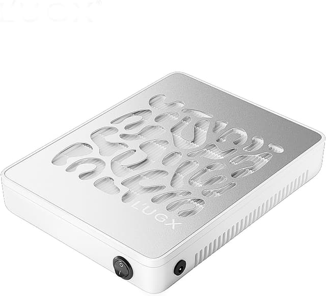 Detalle de L'UGX Professional Nail Dust Collector with 30 Filter Papers, 650Pa Turbo Suction Manicure & Pedicure