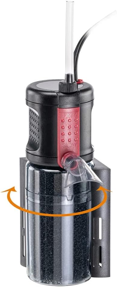 Detalle 2 de Hydor Ferplast Crystal 50 filtre interne 2 étages avec charbon actif et kit Venturi, pour aquariums de 20 à 50 litres