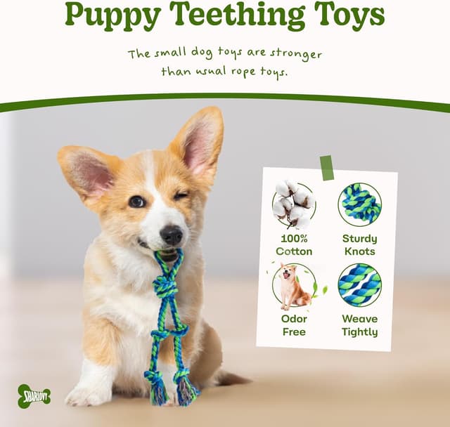 Detalle 2 de SHARLOVY Puppy Teething Toys 2 Pack