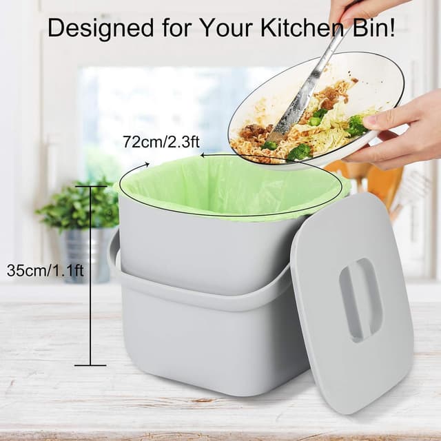 Thumbnail 2 de Aievrgad Biodegradable Trash Bags 120Pcs