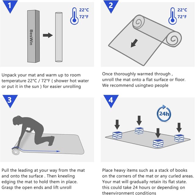 Thumbnail 5 de Office Chair Mat for Hard Floors 90x120cm