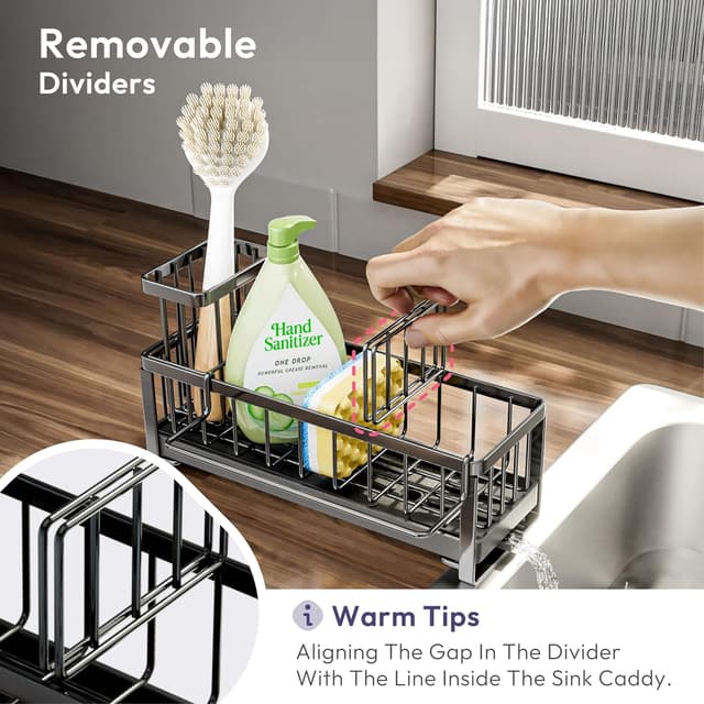 Detalle 2 de SWTYMIKI Kitchen Sink Caddy Organiser