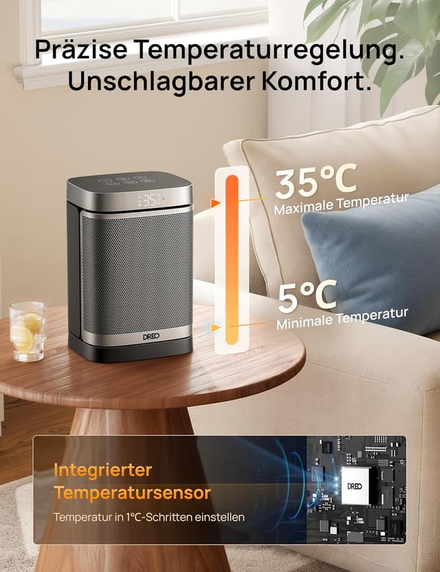 Thumbnail 6 de Dreo Heizlüfter 1500 W Energiesparend