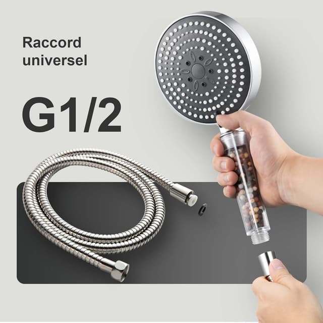 Thumbnail 3 de OFFO Pommeau Douche Anti Calcaire 130 mm