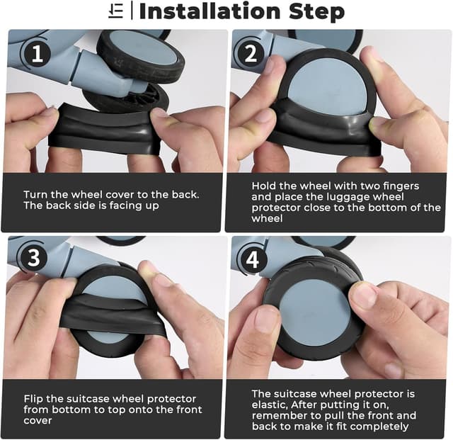 Detalle 2 de Wanzhuango 8-teilig Radabdeckungen 2,4 Zoll