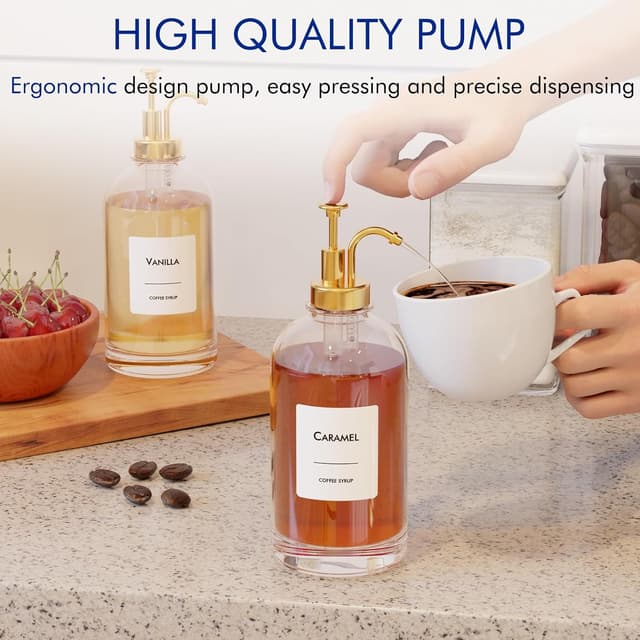 Detalle de Coffee Syrup Dispenser Set 500 ml