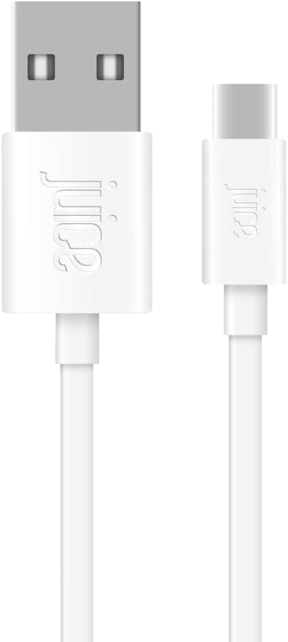 Detalle de Juice USB-C 3m Charger & Sync Cable (White) for Samsung Galaxy S20/S10/S9/S8, Huawei P30/P20, Apple iPad 2020 & more