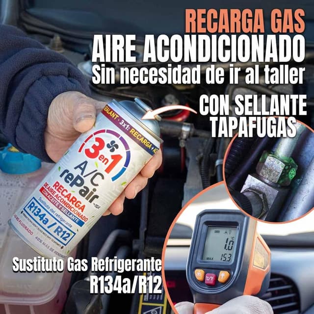 Detalle 2 de FullCarX AC REPAIR 3 en 1 Recarga aire