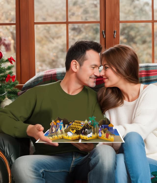 Detalle 2 de Nativity 3D Pop-Up Christmas Card