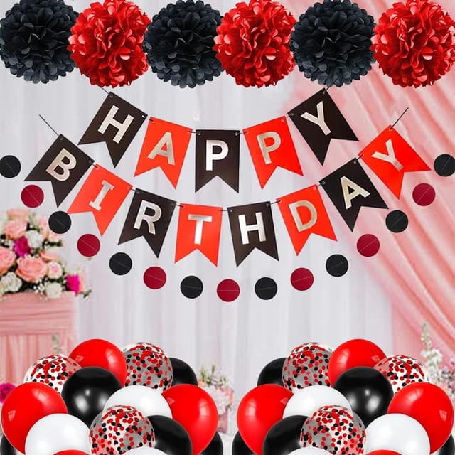 Thumbnail 6 de Geburtstagsdeko Set 40 Latexballons Happy Birthday