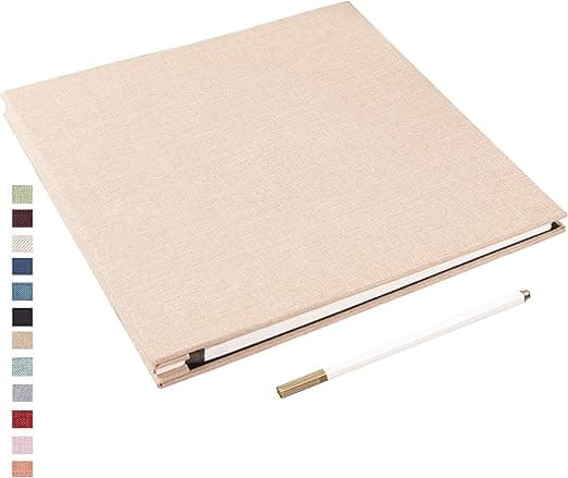 Detalle de Yopih Álbum Fotos Autoadhesivo: Recuerdos en Lino 📸