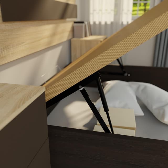 Detalle 2 de Homey Canapé Abatible 150x200 Gran Capacidad