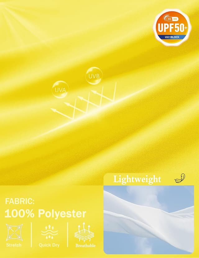 Detalle de GOLDPKF Men’s UPF 50+ Long Sleeve Sun Protection T-Shirt (Quick Dry, 4-Way Stretch)