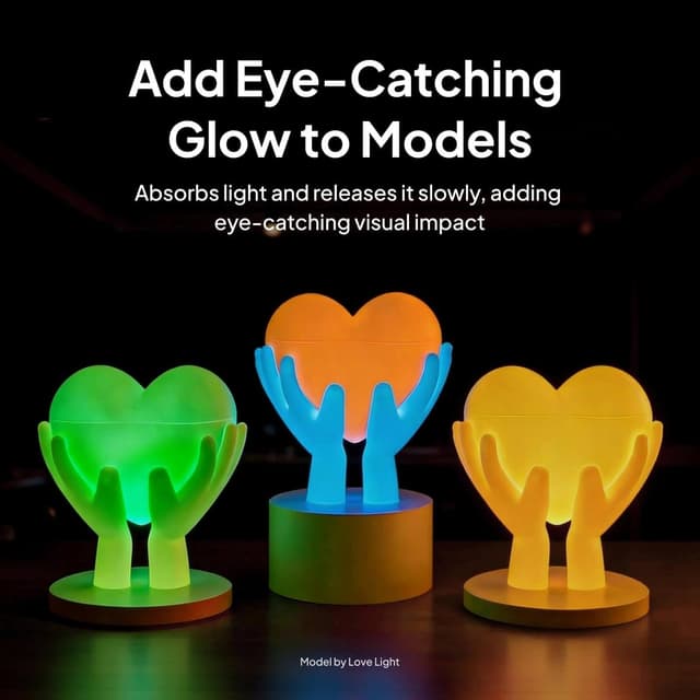 Detalle de ELEGOO PLA Glow in the Dark Filament (Glow Green) 1kg, 1.75mm for FDM 3D Printers