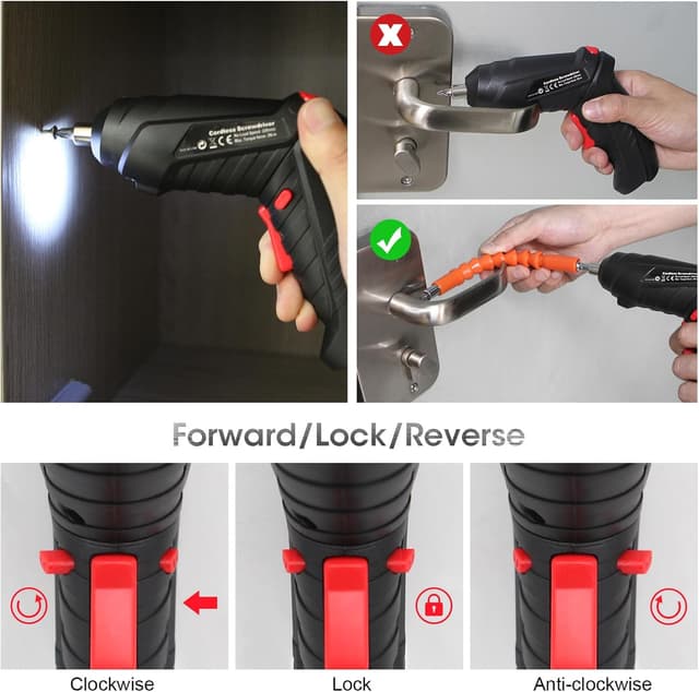 Detalle de 49-in-1 Portable Cordless Drill Screwdriver