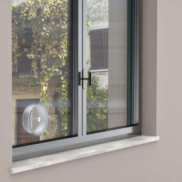 Detalle de Plikc NIC120 Bouchon pour climatiseurs – trou de 120 mm, thermoplastique transparent