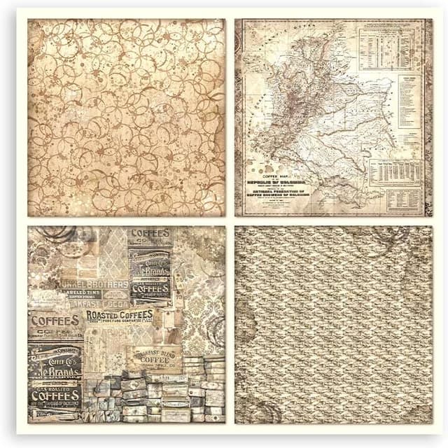 Thumbnail 8 de Scrapbooking Pad 22 hojas 12" x 12" Café y Chocolate 📓