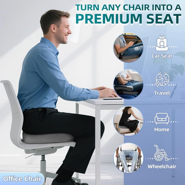 Detalle de Ecosafeter memory foam seat cushion U-shape