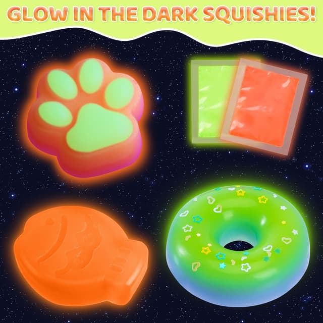 Detalle de Highttoy Liquid Silicone Squishy Making Kit (480g) with Glow-in-the-Dark Moulds & Decorations