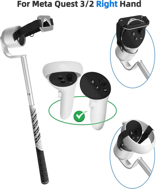Thumbnail 5 de BRICOK VR Golf Club Attachment 90° for Quest 3