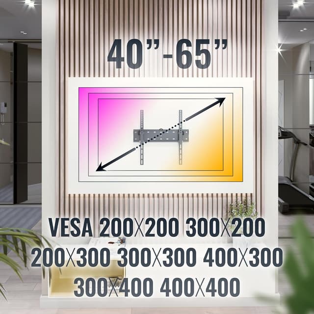 Thumbnail 5 de RICOO N2144 Supporto TV inclinabile 32-65