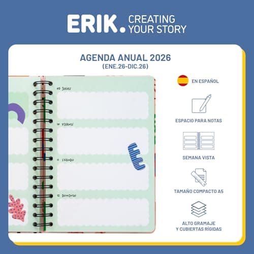 Detalle 2 de Grupo Erik Agenda Amelie 2026 A5 semanal 📔