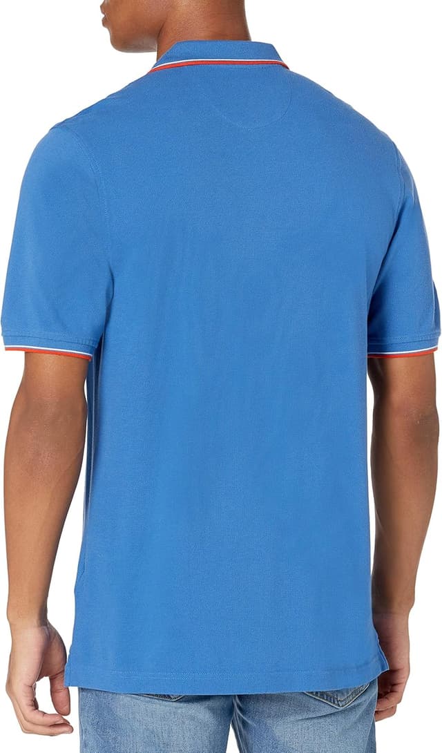 Detalle de Amazon Essentials Homme Polo en piqué de coton à manches courtes (coupe classique, grande taille)