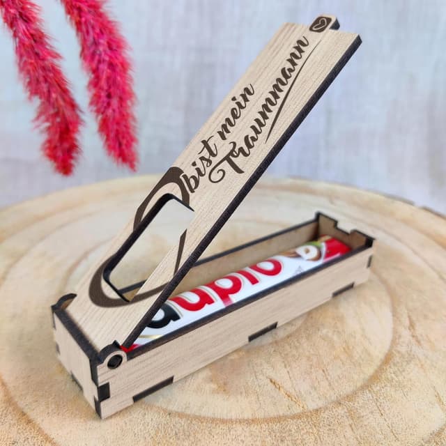 Thumbnail 4 de Du bist mein Traummann Schokoriegel Geschenkbox 🍫